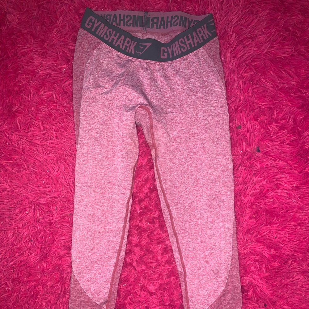 gym shark leggings, minor hole photographed